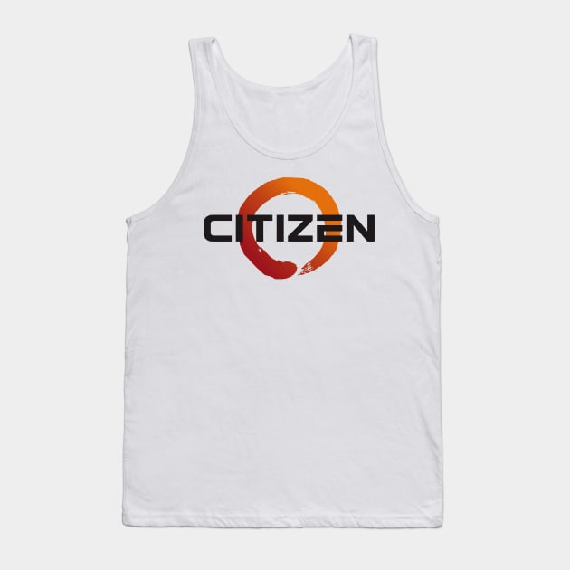 Citizen Black Tank Top by ChaosKhilaf